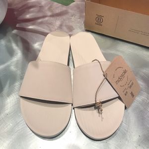 Indosole ESSENTLS Slides Women Size 8/9 Sea Salt